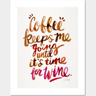 Brown Coffee and Wine Posters and Art